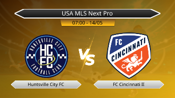 USA MLS Next Pro Huntsville City FC VS FC Cincinnati II