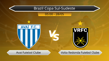 Brazil Copa Sul-Sudeste Avai Futebol Clube VS Volta Redonda Futebol Clube
