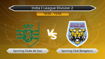 India I League Division 2 Sporting Clube de Goa VS Sporting Club Bengaluru