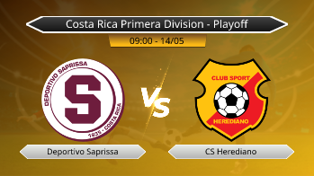 Costa Rica Primera Division - Playoff Deportivo Saprissa VS CS Herediano
