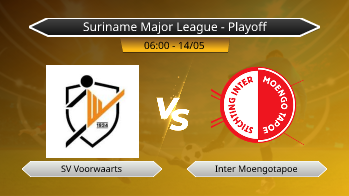 Suriname Major League - Playoff SV Voorwaarts VS Inter Moengotapoe