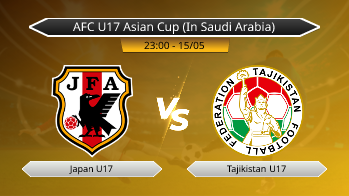 AFC U17 Asian Cup (In Saudi Arabia) Japan U17 VS Tajikistan U17