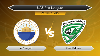 UAE Pro League Al Sharjah VS Khor Fakkan