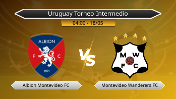 Uruguay Torneo Intermedio Albion Montevideo FC VS Montevideo Wanderers FC