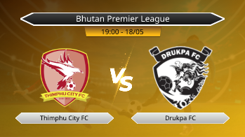 Bhutan Premier League Thimphu City FC VS Drukpa FC