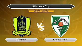 Lithuania Cup FK Riteriai VS Kauno Zalgiris