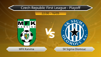 Czech Republic First League - Playoff MFK Karvina VS SK Sigma Olomouc