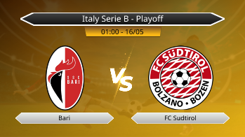 Italy Serie B - Playoff Bari VS FC Sudtirol