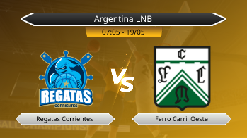 Argentina LNB Regatas Corrientes VS Ferro Carril Oeste