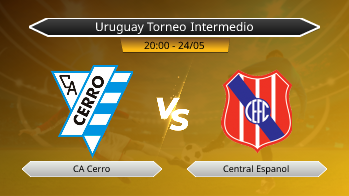 Uruguay Torneo Intermedio CA Cerro VS Central Espanol