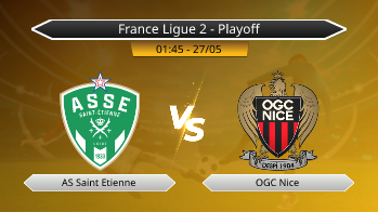 France Ligue 2 - Playoff - AS Saint Etienne vs OGC Nice