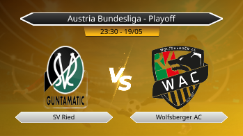 Austria Bundesliga - Playoff SV Ried VS Wolfsberger AC