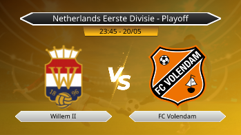 Netherlands Eerste Divisie - Playoff Willem II VS FC Volendam