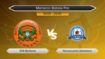 Morocco Botola Pro RSB Berkane VS Renaissance Zemamra