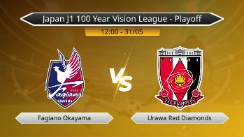 Japan J1 100 Year Vision League - Playoff Fagiano Okayama VS Urawa Red Diamonds