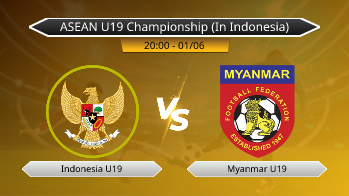 ASEAN U19 Championship (In Indonesia) Indonesia U19 VS Myanmar U19