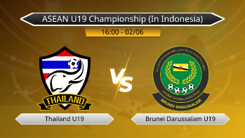 ASEAN U19 Championship (In Indonesia) - Thailand U19 vs Brunei Darussalam U19