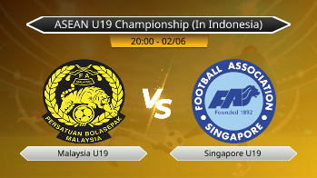 ASEAN U19 Championship (In Indonesia) - Malaysia U19 vs Singapore U19