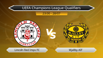UEFA Champions League Qualifiers Lincoln Red Imps FC VS Mjallby AIF