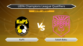UEFA Champions League Qualifiers KuPS VS Sabah Baku