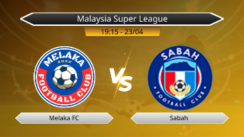 Malaysia Super League Melaka FC VS Sabah