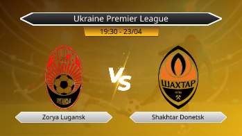 Ukraine Premier League Zorya Lugansk VS Shakhtar Donetsk