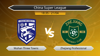 China Super League Wuhan Three Towns VS Zhejiang Professional
