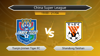 China Super League Tianjin Jinmen Tiger FC VS Shandong Taishan