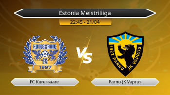 Estonia Meistriliiga FC Kuressaare VS Parnu JK Vaprus