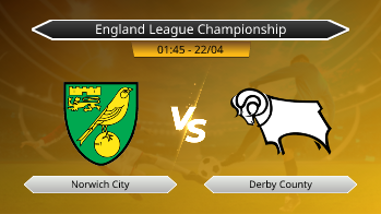 England League Championship Norwich City VS Derby County