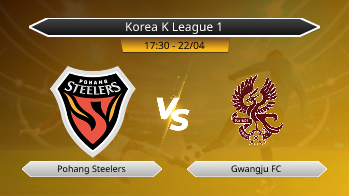 Korea K League 1 Pohang Steelers VS Gwangju FC
