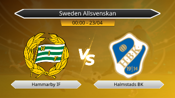Sweden Allsvenskan Hammarby IF VS Halmstads BK