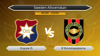 Sweden Allsvenskan Orgryte IS VS IF Brommapojkarna