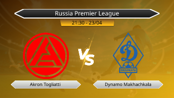 Russia Premier League Akron Togliatti VS Dynamo Makhachkala