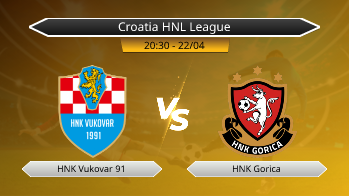 Croatia HNL League HNK Vukovar 91 VS HNK Gorica