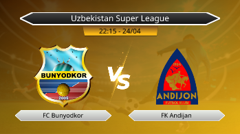 Uzbekistan Super League FC Bunyodkor VS FK Andijan