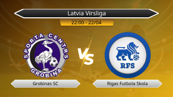 Latvia Virsliga Grobinas SC VS Rigas Futbola Skola