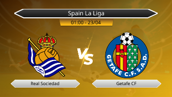 Spain La Liga Real Sociedad VS Getafe CF