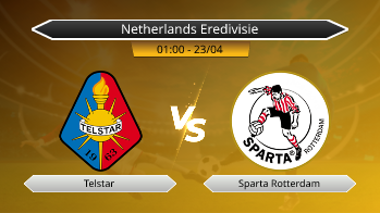 Netherlands Eredivisie Telstar VS Sparta Rotterdam
