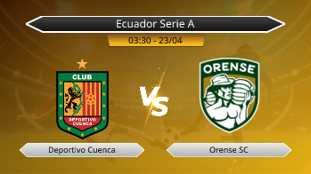 Ecuador Serie A Deportivo Cuenca VS Orense SC