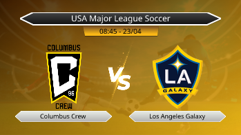 USA Major League Soccer Columbus Crew VS Los Angeles Galaxy