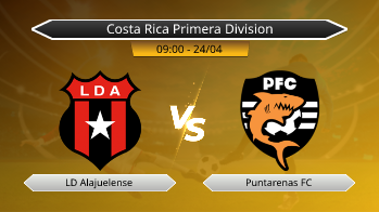 Costa Rica Primera Division LD Alajuelense VS Puntarenas FC