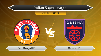 Indian Super League East Bengal FC VS Odisha FC