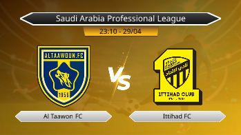 Saudi Arabia Professional League Al Taawon FC VS Ittihad FC