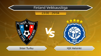 Finland Veikkausliiga Inter Turku VS HJK Helsinki