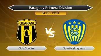 Paraguay Primera Division Club Guarani VS Sportivo Luqueno