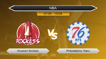 NBA - Houston Rockets vs Philadelphia 76ers