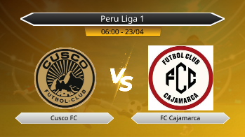 Peru Liga 1 Cusco FC VS FC Cajamarca