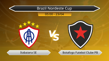 Brazil Nordeste Cup Itabaiana SE VS Botafogo Futebol Clube PB