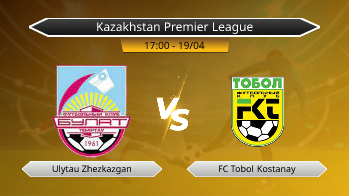 Kazakhstan Premier League Ulytau Zhezkazgan VS FC Tobol Kostanay